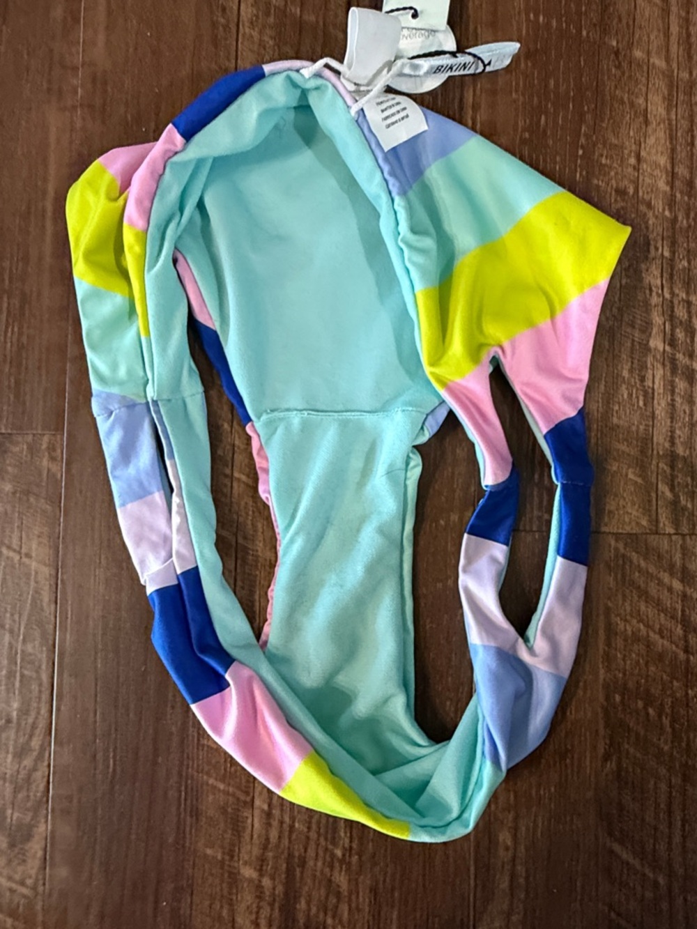 Bikini Lab Multicolor Triangle Bikini Size Small New View 5
